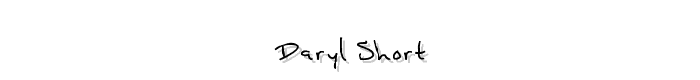 Daryl Short font
